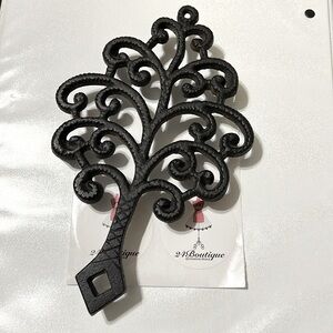 1951 Vintage JZH “Family Tree” - Cast Iron Trivet Decorative Wall Hanging